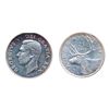 Image 2 : 1947, Maple Leaf. ICCS Mint State-63; 50 CENTS. 1950. ICCS Mint State-62. Both brilliant and lustrou