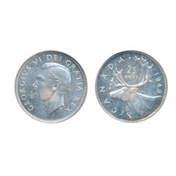 1948. PCGS graded Mint State-64. Lustrous white.