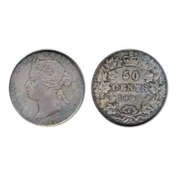 1900. PCGS graded Mint State-64. Original, even medium heavy toning over near perfect cheek and fiel