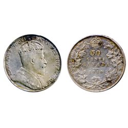 1910. Edwardian Leaves. ICCS Very Fine-30. Medium heavy gray toning. Ex. Lot #3925, MOORE’S, Oct. 20