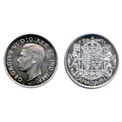1947. Maple Leaf. Straight 7. PCGS graded Mint State-64. A brilliant coin, with the faintest hints o