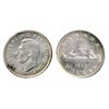 Image 1 : 1936. PCGS graded Mint State-64. Superb light toning; 1937. ICCS Mint State-64. Brilliant. Lot of tw