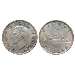 1937. ICCS Mint State-63; 1938. ICCS Mint State-62. Both with medium heavy toning.