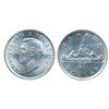 Image 2 : 1937. ICCS Mint State-63; 1938. ICCS Mint State-62. Both brilliant dollars.