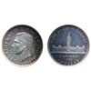 Image 1 : 1939. PCGS graded Matte Specimen-67. Light violet and amber toning. The obverse with satiny matte fi