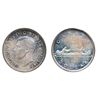 Image 1 : 1947. Maple Leaf. Single ‘H.P.’ variety. PCGS graded Mint State-64. Lightly toned in shades of blue 