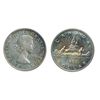 Image 1 : 1957. One Water Line. ICCS Mint State-64. Light, highly attractive ‘P.Q.’ toning.