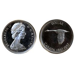 1964, 1966, Lg. Beads. Both ICCS Proof-Like-65. Both Heavy Cameo; 1967. ICCS Proof-Like-66. Heavy Ca