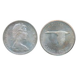 1967. ICCS Mint State-65. Light pale bluish toning. A Gem.