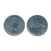 Image 1 : 1968. No Island. 1977, Obv. 2, Rev. 2. Both ICCS Mint State- 65. Lot of two (2) coins.