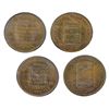 Image 1 : Breton-585. LeRoux Coin Cabinet. French. ICCS Mint State-60; Breton-586. LeRoux Coin Cabinet. Englis