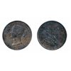 Image 1 : Breton-876. NS-5A1. Half Penny Token. 1856. Medal alignment. ICCS AU-55.