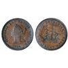 Image 1 : Breton-909. NB-2A. 1843. One Penny Token. ICCS Extra Fine-40.