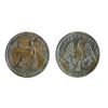 Image 1 : Breton-994. LC-54D2. Half Penny Token. 1815. Clockwise wreath. ICCS Mint State-60.
