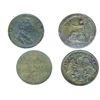 Image 1 : Breton-994. LC-54D2. Half Penny Token. 1815. Clockwise wreath. ICCS AU-50; Breton-1002. LC-58A2. Bus