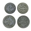 Image 1 : R.A. Elliott. General Merchant. Stirling, Ont. Good for 5 Cents & Good for 10 Cents. Alum. EF. Liste