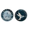 Image 1 : LASQUETI MINT. 1/2 Ounce. 2009..999 Silver. Obv: Sand Dollar. Rev: Hummingbird. CCCS graded Mint Sta