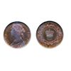 Image 1 : 1/2 CENT. 1861. NGC graded SPECIMEN-64. Red-Brown. 30% remaining luster. Superb strike. Excellent ‘e