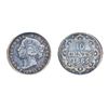 Image 1 : TEN CENTS. 1865. ICCS Mint State-63. A strongly struck piece. Medium heavy dark purple toning over f