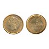 Image 1 : 1888. Obverse port. #3. ICCS Mint State-62. Yellow gold luster.