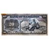 Image 1 : THE BANK OF HAMILTON. $20.00. June 1, 1914. CH-345- 20-18. No. 065356. PMG graded Fine-12.