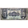 Image 1 : THE MOLSONS BANK. $5.00. Jan. 2, 1908. CH-490-30-02. No. 107741/C. PMG graded Fine-12.