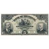 Image 1 : THE BANK OF MONTREAL. $5.00. Jan. 3, 1904. CH-505-48-02P. A full colour Face Proof on thin paper, on