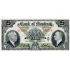 Image 1 : THE BANK OF MONTREAL. $5.00. Jan. 2, 1935. CH-505-60-02. No. 671578/A. Signed Bog-Gordon. BCS graded