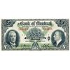 Image 1 : THE BANK OF MONTREAL. $5.00. Jan. 3, 1938. CH-505-62-02. No. 563010/A. Signed Dodds-Gordon. BCS grad