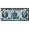 Image 1 : THE ROYAL BANK OF CANADA. $20.00. Jan. 2, 1935. CH-630-18-06a. No. 58404/B. Signed Dobson/Wilson. La