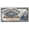 Image 1 : DOMINION OF CANADA. 25 CENTS. Jan. 2, 1900. DC-15a. Courtney. A bright and Crisp CU. Ex. MOORE’S Sep