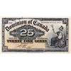 Image 1 : DOMINION OF CANADA. 25 CENTS. Jan. 2, 1900. DC-15b. BOVILLE. BCS graded Very Fine-25, (minor stain. 
