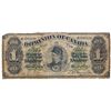 Image 1 : DOMINION OF CANADA. $1.00. June 1, 1878. DC-8a. Payable at Montreal. Scalloped Border. No. 096699/C.
