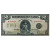 Image 1 : DOMINION OF CANADA. $2.00. June 23, 1923. DC-26f. No. M-010419/C. Signed McCavour-Saunders. Black Se