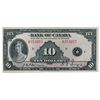 Image 1 : BANK OF CANADA. $10.00. 1935 Issue. English Text. BC-7. No. A353057/B. Hint of a minor center crease