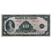 Image 1 : BANK OF CANADA. $10.00. 1935 Issue. French Text. BC-8. No. F281267/B. A well centered Unc.