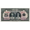 Image 1 : BANK OF CANADA. $25.00. 1935 Issue. French Text. BC-12. No. F000005/B. Unlisted in the C.P.M.S. Regi