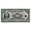 Image 1 : BANK OF CANADA. $100.00. 1935 Issue. French Text. BC-16. No. F02989/A. A rare choice AU note, only a