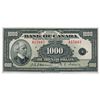 Image 1 : BANK OF CANADA. $1000.00. 1935 Issue. English Text. BC-19. No. A15843/B. Unlisted in the C.P.M.S. Re
