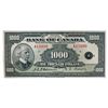 Image 1 : BANK OF CANADA. $1000.00. 1935 Issue. English Text. BC-19. No. A15990/B.