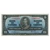 Image 1 : BANK OF CANADA. $5.00. 1937 Issue. BC-23a. No. A/C7067829. Osborne-Towers. A bright AU.