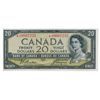 Image 1 : BANK OF CANADA. $20.00. 1954 Issue. BC-33bA. No. *A/E0007233. Beattie-Coyne. Devil’s Face’. Close cu