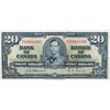 Image 1 : BANK OF CANADA. $20.00. 1937 Issue. BC-25a. No. A/E0001600. Osborne-Towers. Choice AU.