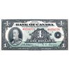 Image 1 : BANK OF CANADA. $1.00. 1935 Issue. English Text. BC-1. No. A9234778/A. Extra Fine-40.