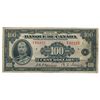 Image 1 : BANK OF CANADA. $100.00 1935 Issue. French Text. BC-16. No. F01125/B. PMG graded Very Fine-20.