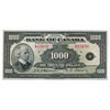 Image 1 : BANK OF CANADA. $1000.00. 1935 Issue. English Text. BC-19. No. A15850/D. Choice and crisp AU.