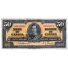 Image 1 : BANK OF CANADA. $50.00. 1937 Issue. BC-26a. Osborne- Towers. No. A/H0049681. PMG graded Very Fine-25