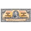 Image 1 : BANK OF CANADA. $50.00. 1937 Issue. BC-26b. Gordon- Towers. No. B/H0069616. BCS graded Extra Fine-45