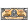 Image 1 : BANK OF CANADA. $50.00. 1937 Issue. BC-26b. Gordon- Towers. No. B/H1449188. PCGS graded Extra Fine-4