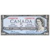 Image 1 : BANK OF CANADA. $5.00. 1954 Issue. BC-39bA. Beattie-Rasminsky. No. *N/X0098730. PCGS graded Unc-64. 
